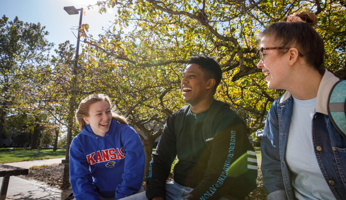 Students laughing